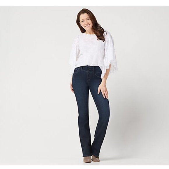 COPY - Laurie Felt Curve Silky Denim Boot-Cut Jeans - "In - Picture 3 of 5